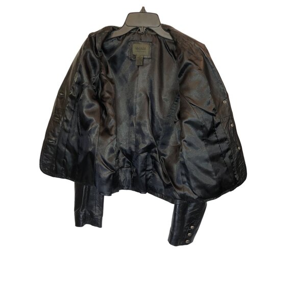 Uniform John Paul Richard Women's Black Genuine Leather Jacket Pre-Owned Size S - Picture 7 of 12